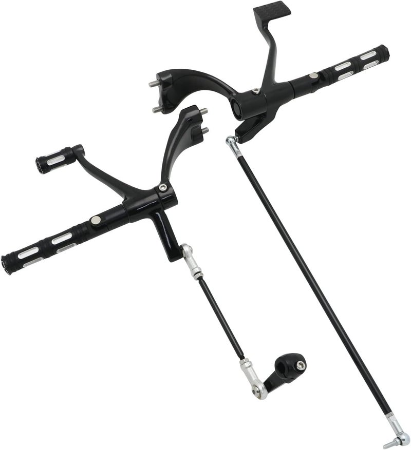 FENGREN Motorcycle Forward Controls Complete Kit Pegs Levers Linkages For Harley 2004-2013 Sportster XL 883 1200 Forty Eight XL883 XL1200 Black - Image 1